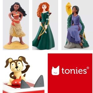 NEW Tonies Disney figures - Moana, Merida (Brave), Asha (Wish) + Playtime Puppy